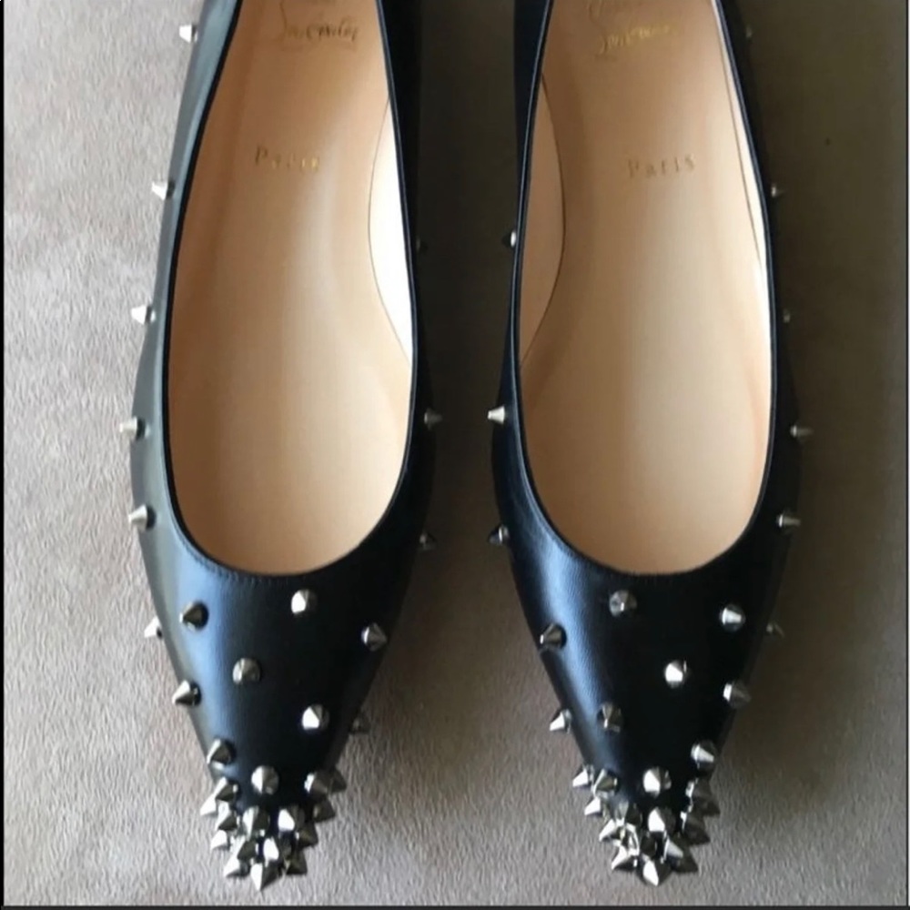 Christian Louboutin Spikyshell Studded Flat